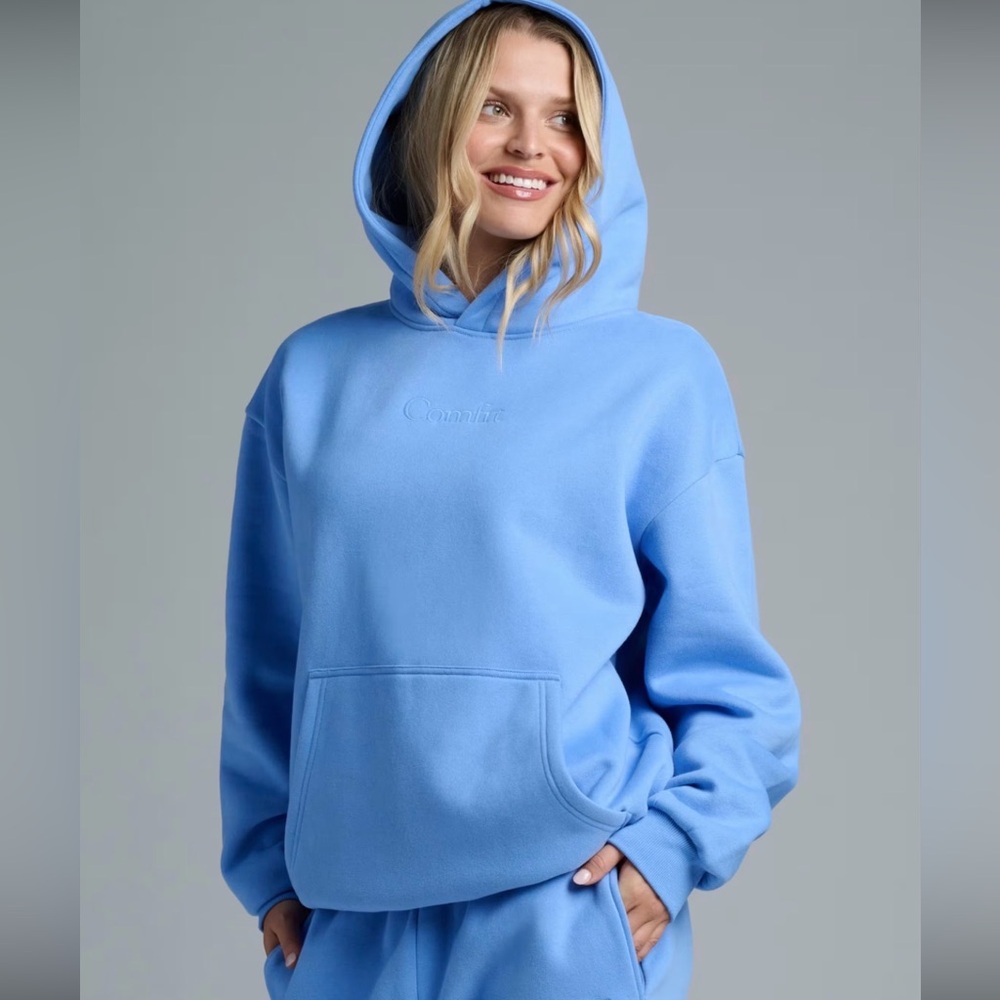 Comfrt Blue Signature Hoodie Sweatshirt